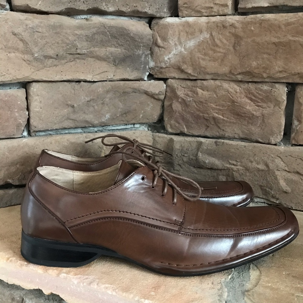 MADDEN Rast brown‎ square toe oxford  / 10.5